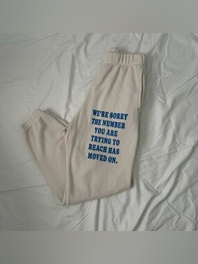 BOYS LIE EGGSHELL 1-800 REUNION SWEATPANTS